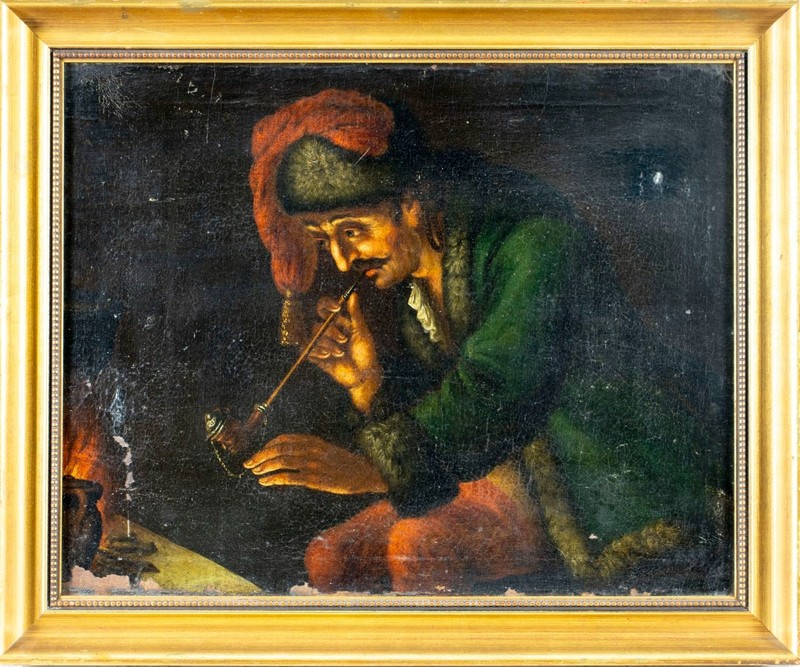 Antique 19C Dutch oil painting 153126 gallery