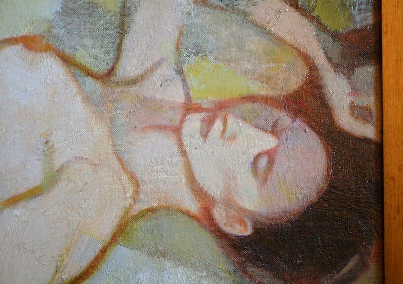 James Menzel Joseph - Original Oil - Nude - Woman Sleeping "Dream Time gallery