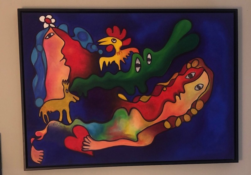 Original Jose Fuster Oil Painting