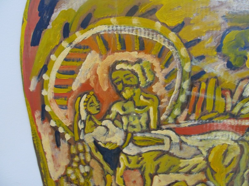 RUDOLPH V BOSTIC RUDY Painting Myth SERIES CENTAUR Savannah GA artist folk art gallery