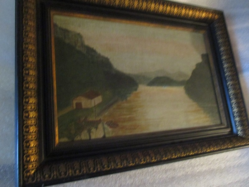 South Africa 1895 Oil Painting Saint John's River Mouth SE Coast G.L.M. Woehouse gallery