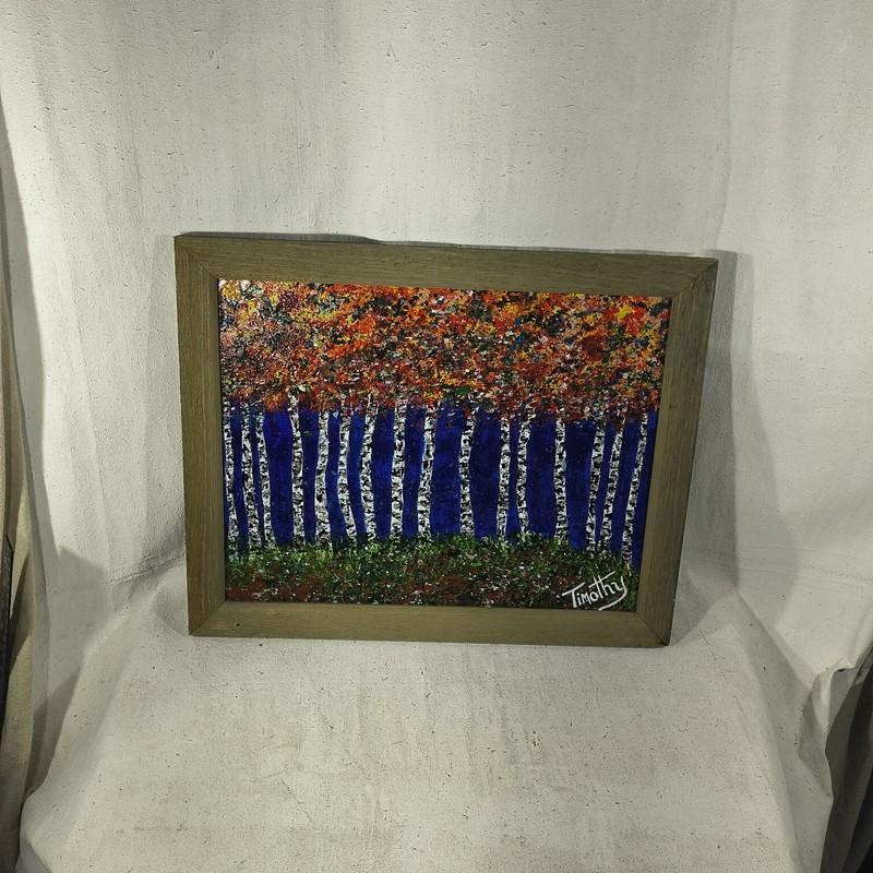 Original Acrylic Painting » Fall For It Every time» 14 X 18″ By Timothy Designs