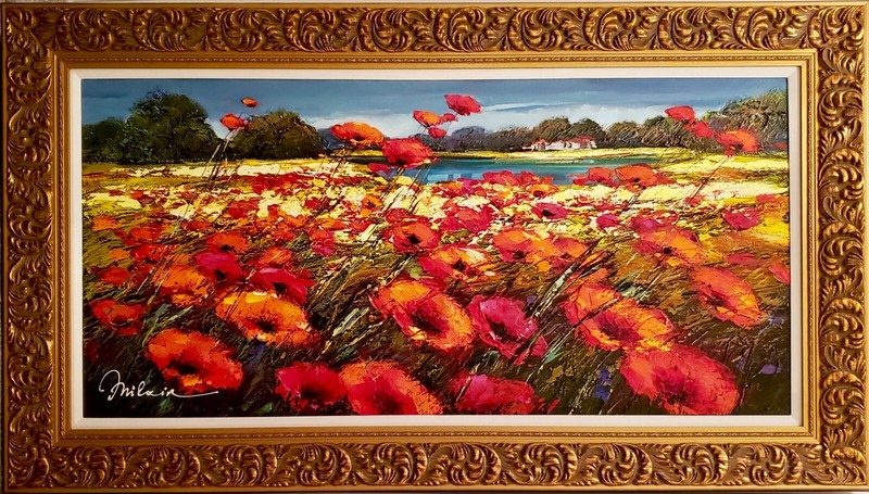 «Emotional Red» painting by Michael Milkin A Unique work of art