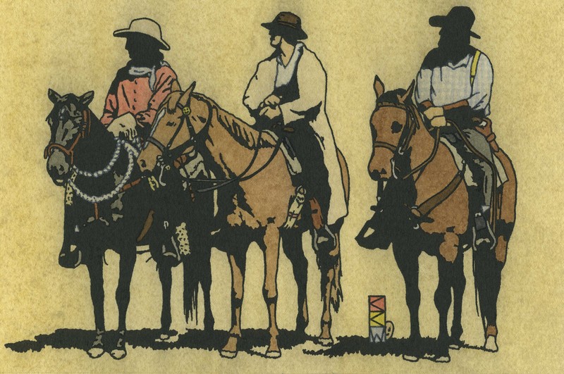 Craig C. Walkowicz (CCW) western cowboys horses horsesback