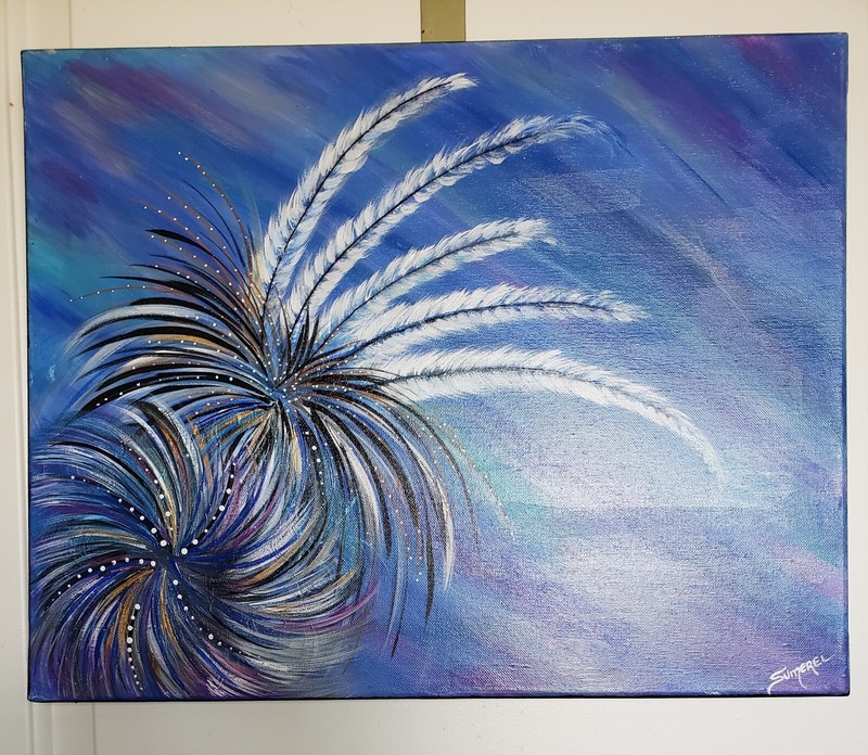 Handpainted Abstract Art On Canvas gallery