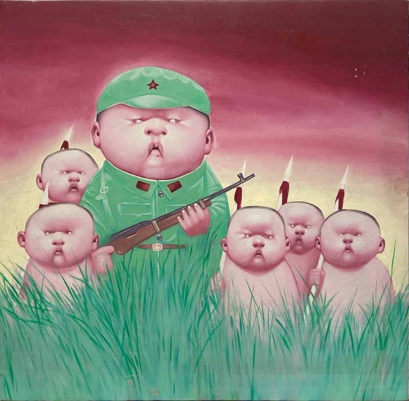 Yin Kun “Chinese Hero” Chinese Contemporary Original Painting On Canvas
