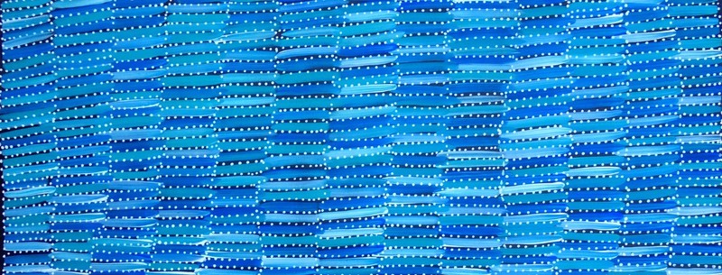 SELINA NUMINA 130 x 57 cm Original Aboriginal Painting. Bush Yam gallery