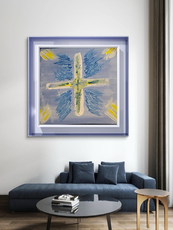 Winging Faith Signed original Natalie Packard 12×12 Inches Unframed