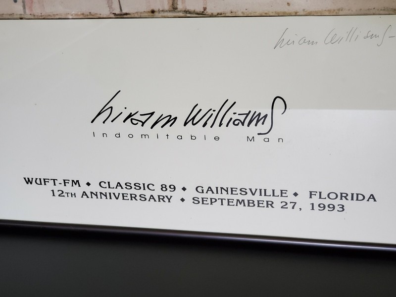 Hiram Williams Signed Oct 1993 Poster Indomitable Man Painting - Florida Artist gallery