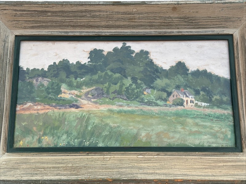 Antique Impressionism Painting Landscape Listed Famous New Jersey Frank Hermann gallery