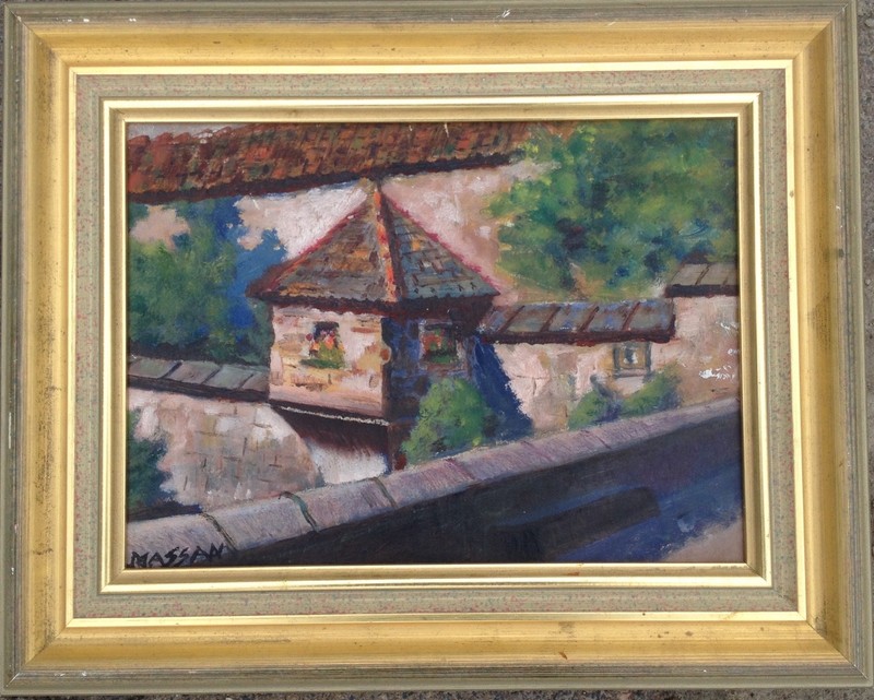 ::Rothenburg ob der Tauber – city wall (with weir dungeon) at Rödertor oil painting