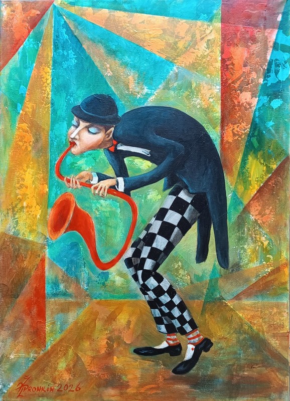 ORIGINAL Oil Painting canvas modern CONTEMPORARY ART surrealism Pronkin 2026 SA2