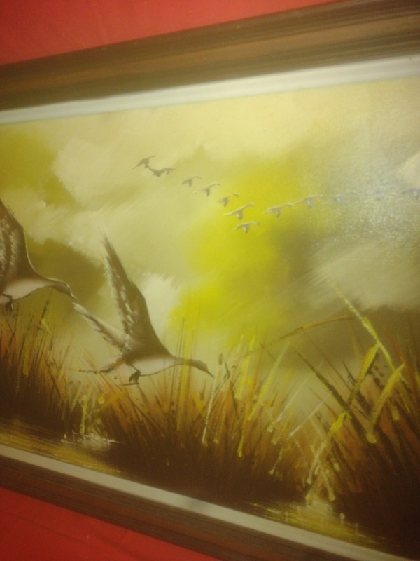 Large Ducks?/Mallards Oil On Canvas Signed Matson. gallery