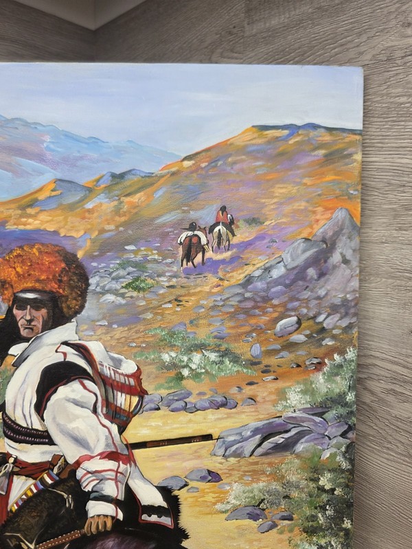 Cliff Duphiney Recreation Of Frederic Remington Indian Trapper 1889 Oil Canvas gallery
