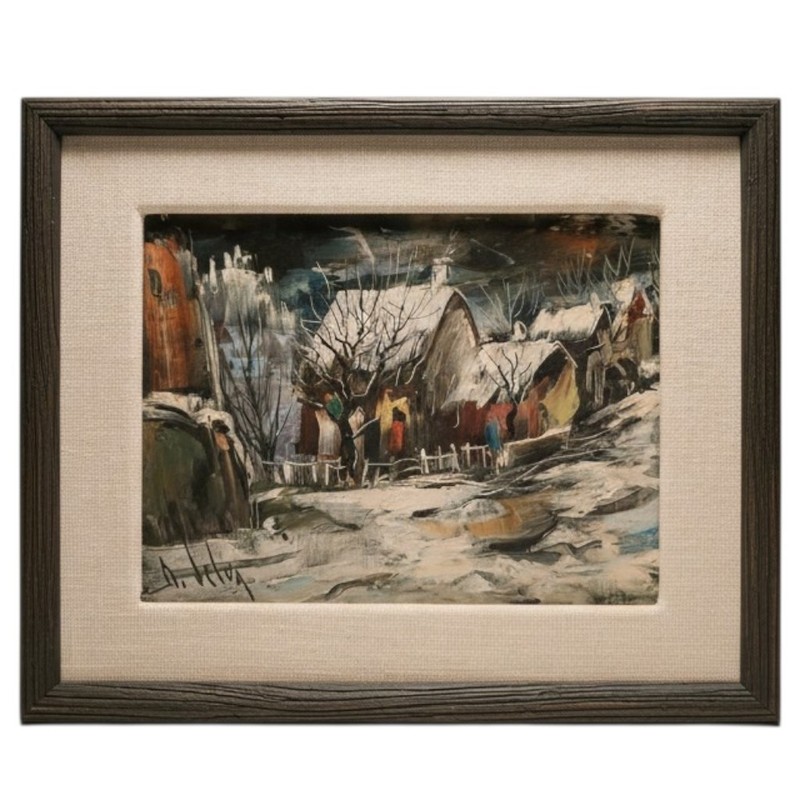 Marc Selva Oil On Canvas Contemporary Painting- 15×13