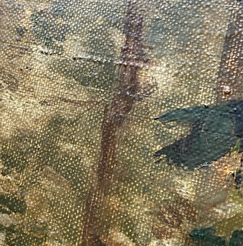 Konstanty Mackiewicz Antique Plein Air Forest Impressionism Landscape Painting gallery