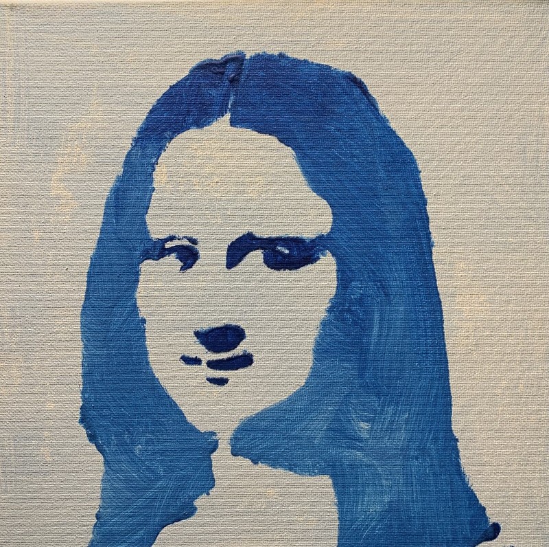 Original Pop Art Signed Mona Lisa Graffiti Style Figure Painting Decor Canvas