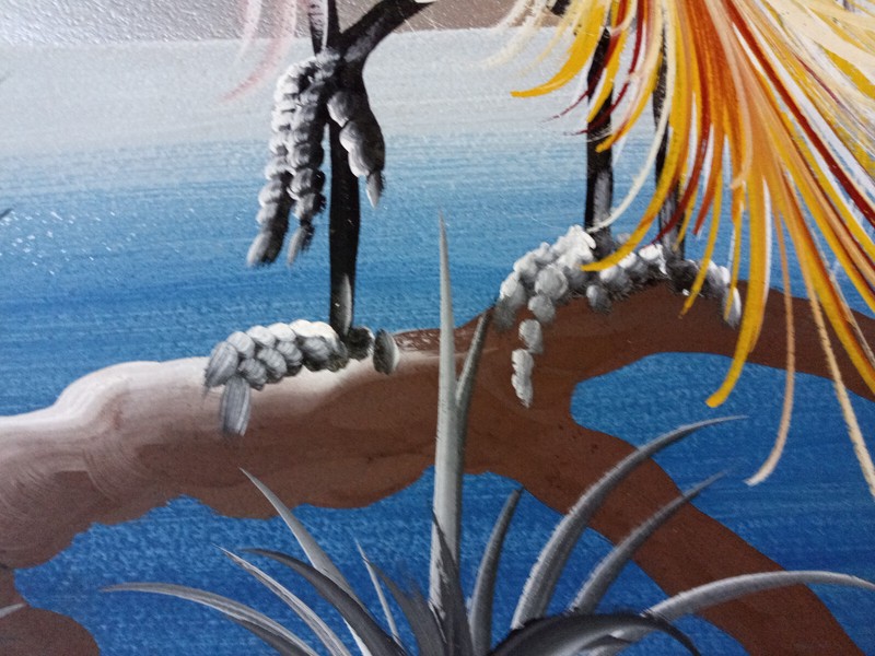 Signed Painting by M Devoe from their birds of Paradise series gallery