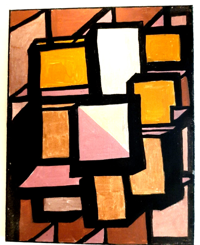 WINDOWS – Original Modern Abstract Art, Acrylic Painting on Canvas.