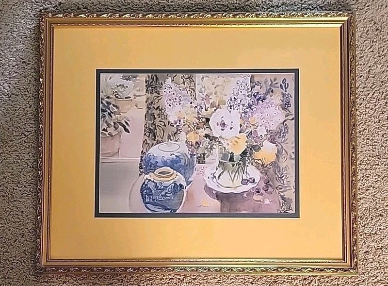 P. Griggs – Commemoratiive Jars Framed Art Print Matted Signed – Rare Find