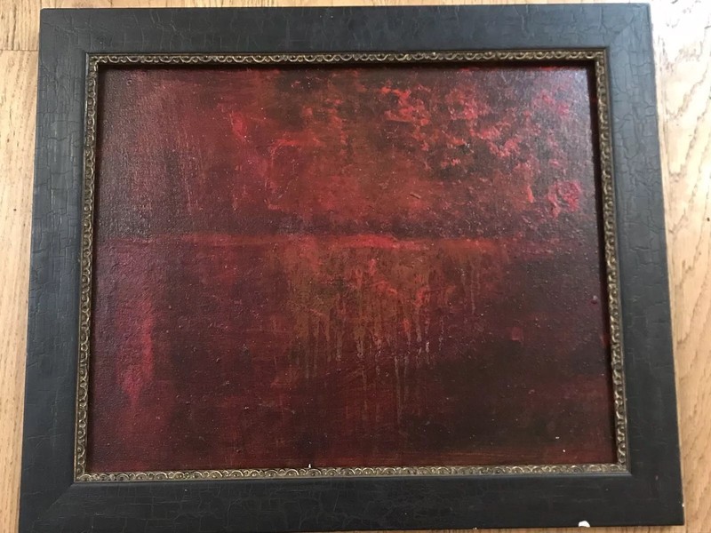 Mark Yee Framed Oil and Enamel Painting on Canvas «Skyscape»