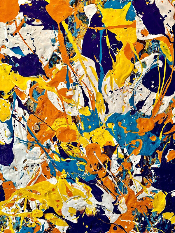 Juan Cervantes Artist like Jackson Pollock Abstract Expressionism Painting gallery