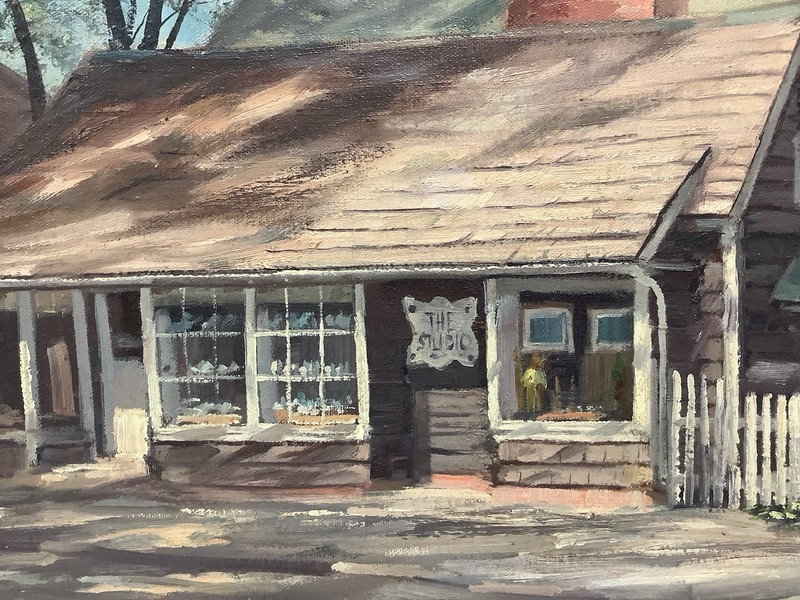 Rockport Painting “The Studio” by Michael Stoffa 22 3/4”x 18 3/4” gallery