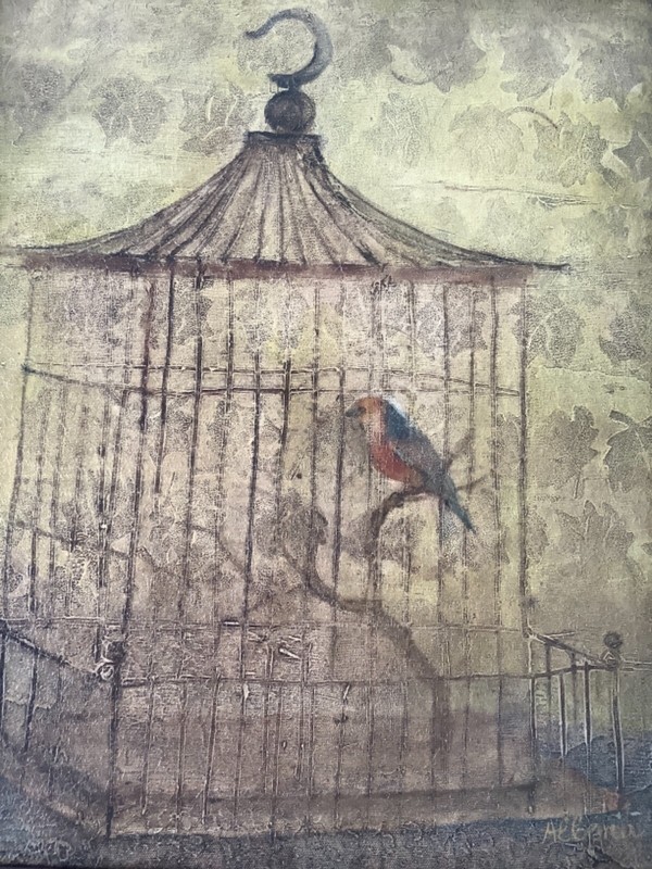Vintage Wall Art by Albena Hristova Painting on Vintage Wood Frame set of 2 gallery