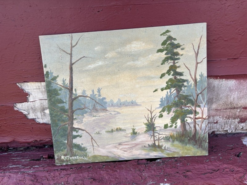 R.H. Turnbull Original Oil Painting on Board – Georgian Bay