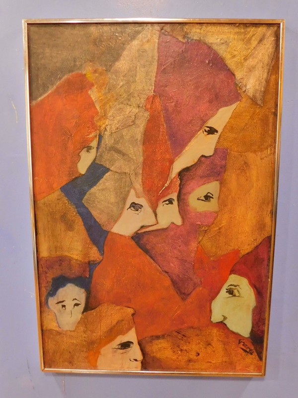 1978 Figurative Expressionist Cubist IMPASTO Oil Napa Cali. Dee Graves – 30 x 20