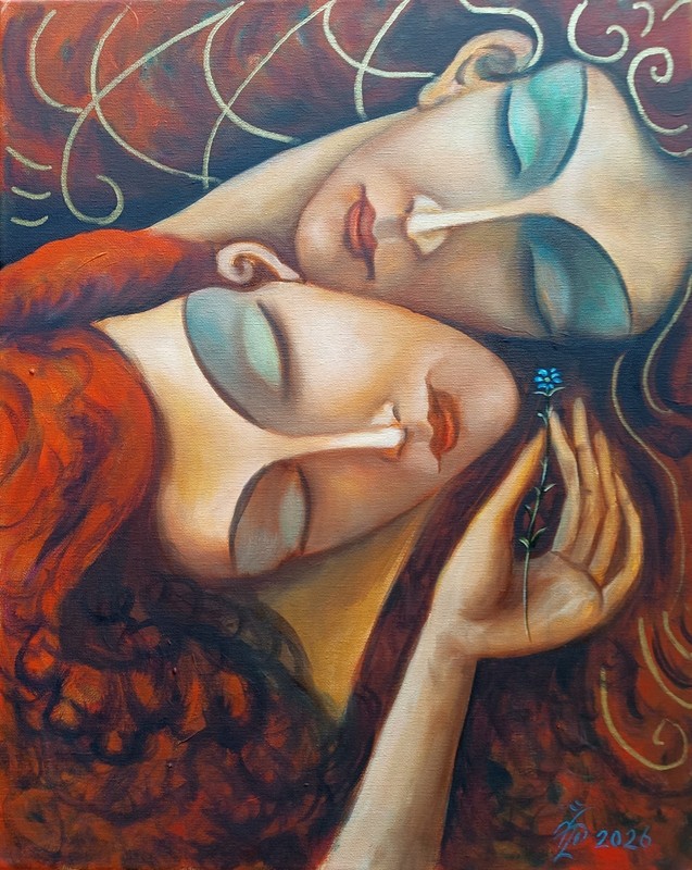 ORIGINAL Oil Painting canvas modern CONTEMPORARY ART surrealism Pronkin 2026 CON