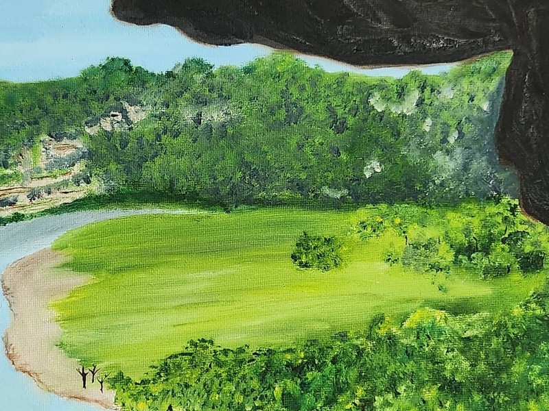 Puerto Rico Fine Art Cueva Ventana Painting by Local Artist 20x16 Oil on Canvas gallery