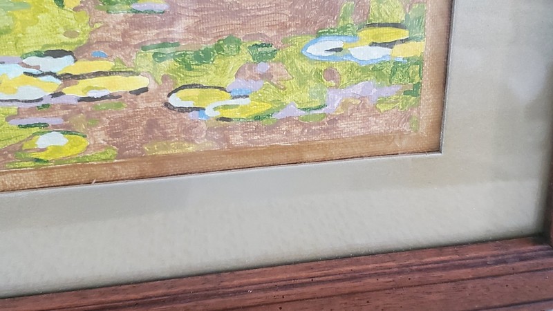 JAPANESE CHERRY BLOSSOMS PAINT BY NUMBERS PAINTING RED Bridge 22x26 FRAMED gallery