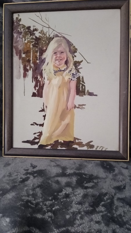 Oil Painting – Smiling Child