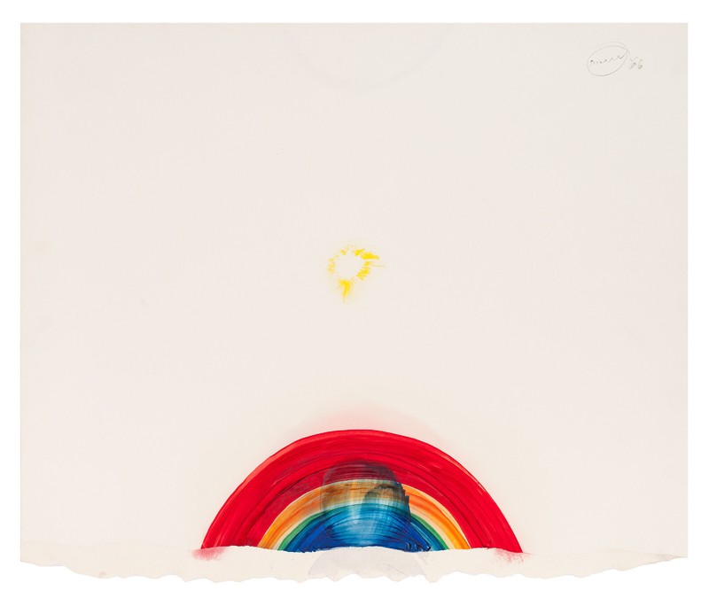 Otto Piene, original mixed media/unique, signed and dated