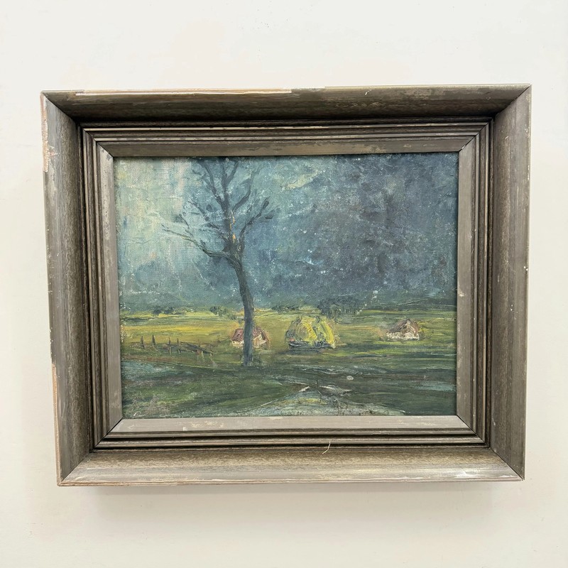 Timeless Landscape Oil Painting «Lone Tree» Expressive Art