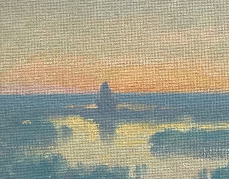 Dawn High Key Light Realism Landscape OIL PAINTING ART IMPRESSIONIST Original gallery