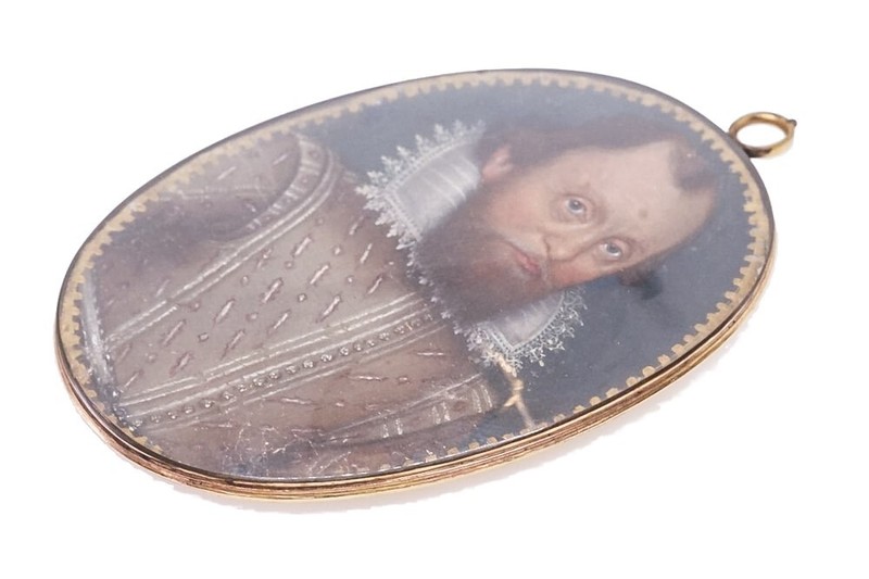 6 x EARLY ANTIQUE ENGLISH PORTAIT MINIATURE COLLECTION GILT FRAMES c1600 - c1650 gallery