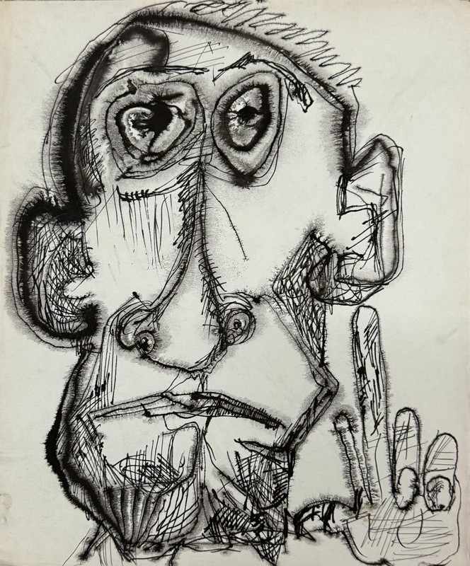 Rolph Scarlett (1889-1984) Gouache on Paper Abstract Modernist Painting