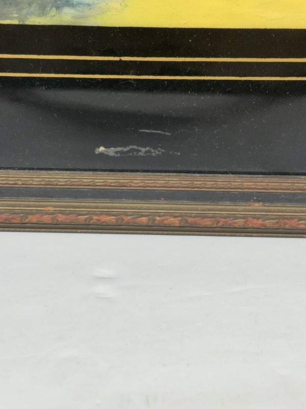 Art Deco Style Ornate Framed C. Andrew Matthews Last of Summer Artwork READ gallery