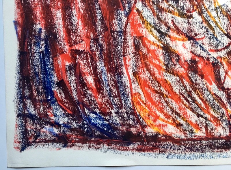 Rick McCarthy Original Expressionism Oil Pastel Portrait Painting Nude Woman gallery