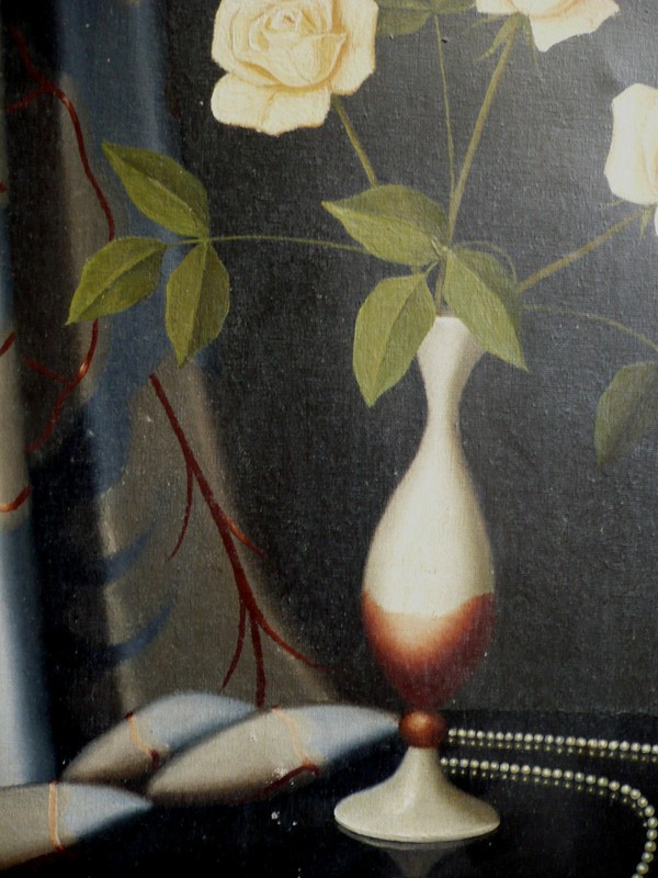 TILLY MOES, LISTED Netherlands REALISM MODERN MODERNISM FLORAL FLOWERS OLD OIL gallery