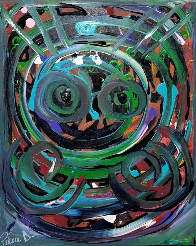 Guess It | Original Abstract Impressionism 20×16 Acrylic Original Fine Art