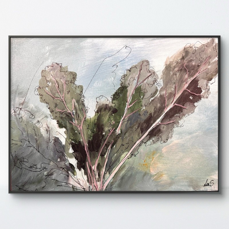 Original Abstract Expressionism 12×16 Kale Handmade Signed Unique Fine Art 277