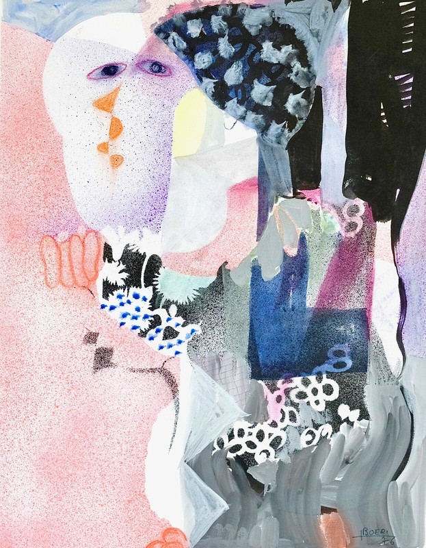 Jacques boéri – Painting Original – Gouache – Composition 2