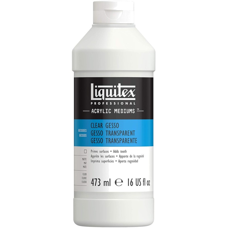 Clear Acrylic Surface Prep Medium 473ml with Matte Finish – Ideal for Artists