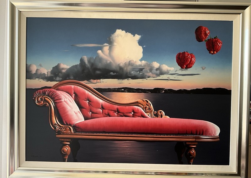 Howard Brookes Painting “THE STRAWBERRY SERENADE” O/B 40” X 50”