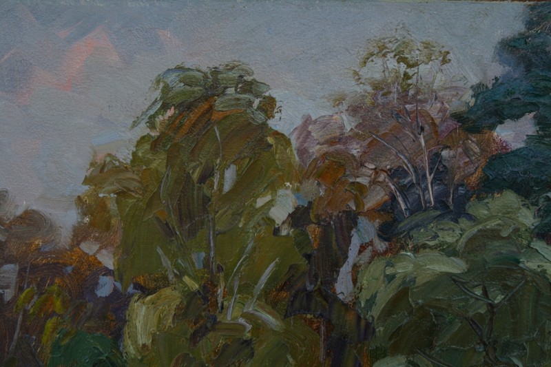 Direct from Artist: Original Oil Painting "Autumn Landscape with Geese" 2018 gallery