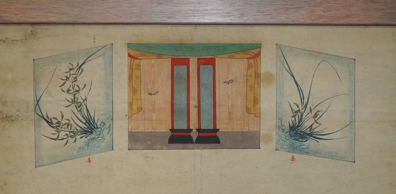 EXTRA LARGE 162X113CM ANTIQUE CHINESE ANCESTRAL PORTRAIT WITH LOVELY BLACK FRAME gallery