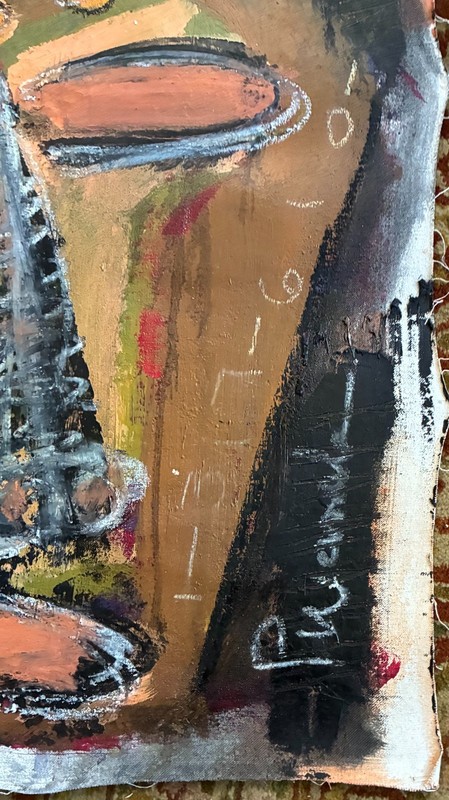 Paul Andrew Wandless, African American, oil on canvas, signed gallery